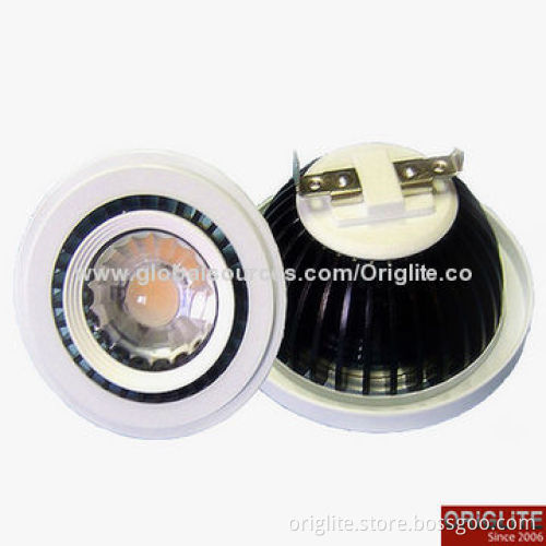AR111 LED Spotlight, 85-245V AC/15W/85lm/W, Bridgelux Chip, COB LED, AR111 Base, with A Reflector